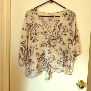 Floral crop top